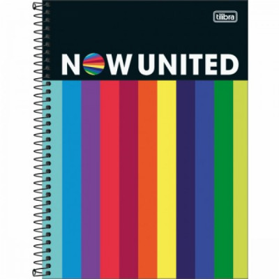 Caderno Universitário Now United - 16 Matérias 256fls - Tilibra