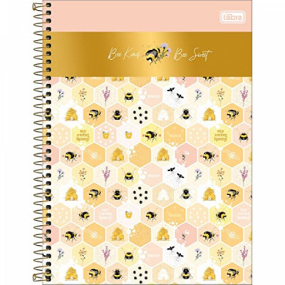 Caderno Tilibra Honey Bee 10 mat - 160fls