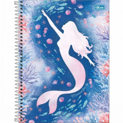 Caderno Universitário Wonder Sereia 1 Matéria 80fls - Tilibra