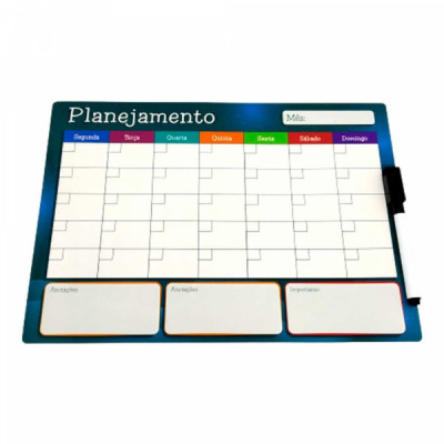 Planner Planejamento Mensal c/ Imâ e Caneta com Apagador - IM49014