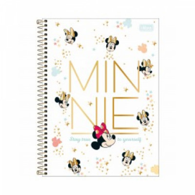 Caderno Espiral 1/4 Minnie 80fls Tilibra